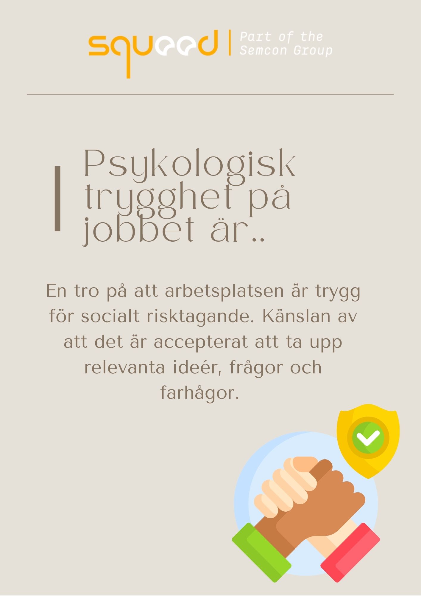 Vikten Av Psykologisk Trygghet - Squeed